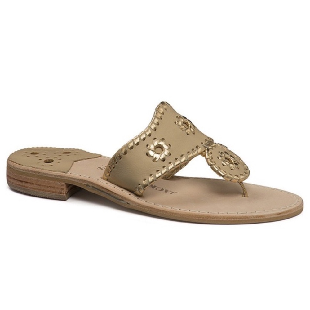 Jack Rogers Gold Sandals
